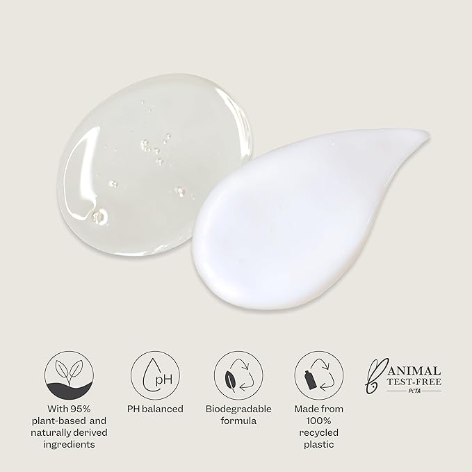 Renpure Castor Oil & Moringa Shampoo & Conditioner Set, Plant-Based - Curl Enhancing - Moisturized, Manageable & Frizz-Free Curls - Castor & Moringa Seed Oil - Wavy to Curly Hair-24 Fl Oz each,2 Pack