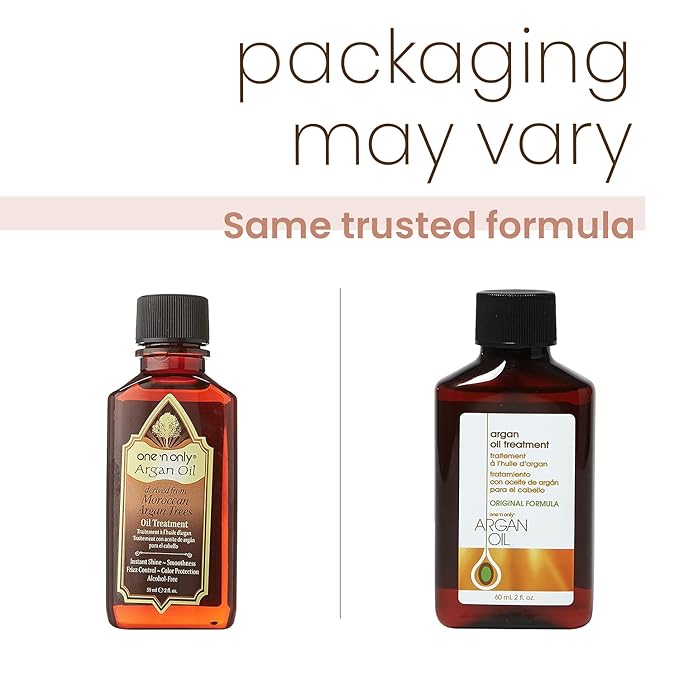 One n Only Argan Oil Hair Treatment - Lightweight & Hydrating Hair Oil for Natural, Wigs & Extensions - Shine Enhancing, Heat Protectant & Frizz Control (2 oz)