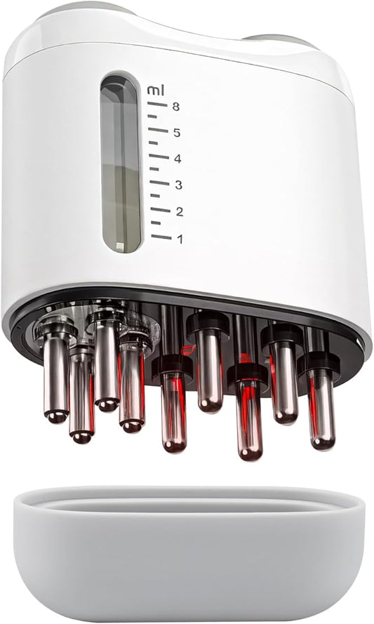 2 in 1 Electric Scalp Massager and Hair Oil Applicator, Hair Massager Scalp Applicator Brush for Hair Growth, Advanced Scalp Care Brush for Hair Oiling