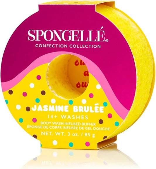 Spongellé Confection Collection Body Wash Infused Buffer, Jasmine Brûlée