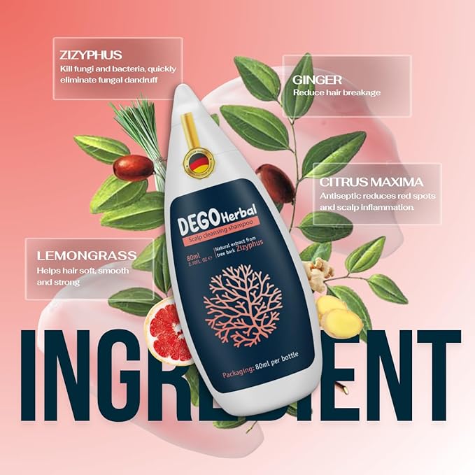 Deep Refresh Zizyphus Scalp Care Shampoo – Gentle Cleanse for Healthy-Looking Hair 2.7 Fl Oz. Natural extract from tree bark