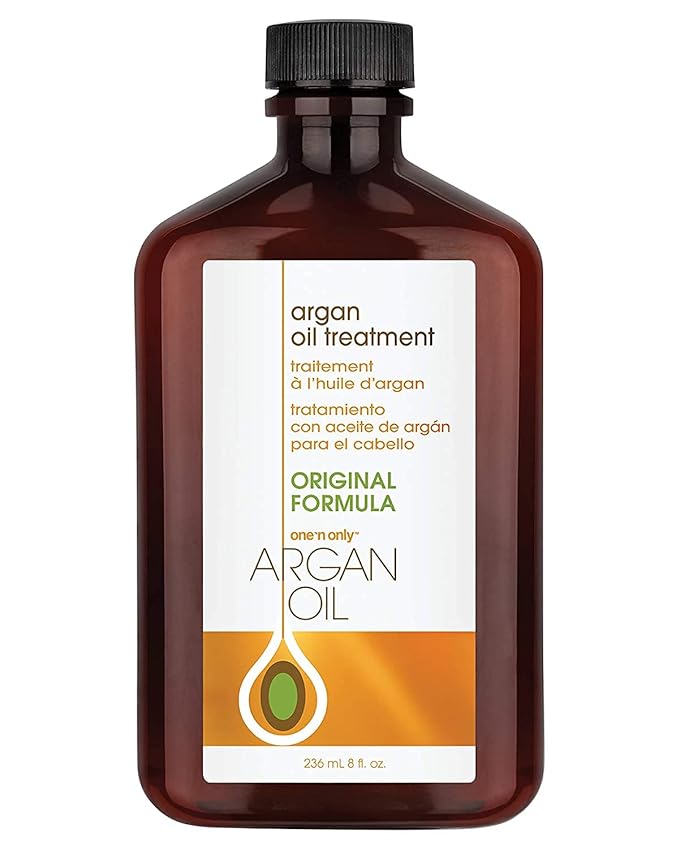 One n Only Argan Oil Hair Treatment - Lightweight & Hydrating Hair Oil for Natural, Wigs & Extensions - Shine Enhancing, Heat Protectant & Frizz Control (8 oz)