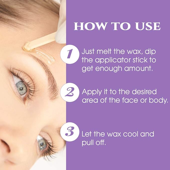 Satin Smooth Wax Sticks for Hair Removal – Contour Wax Applicator Sticks Wooden Waxing Stick Spatulas for Eyebrows & Facial Waxing, 200 ct, 2 Pack