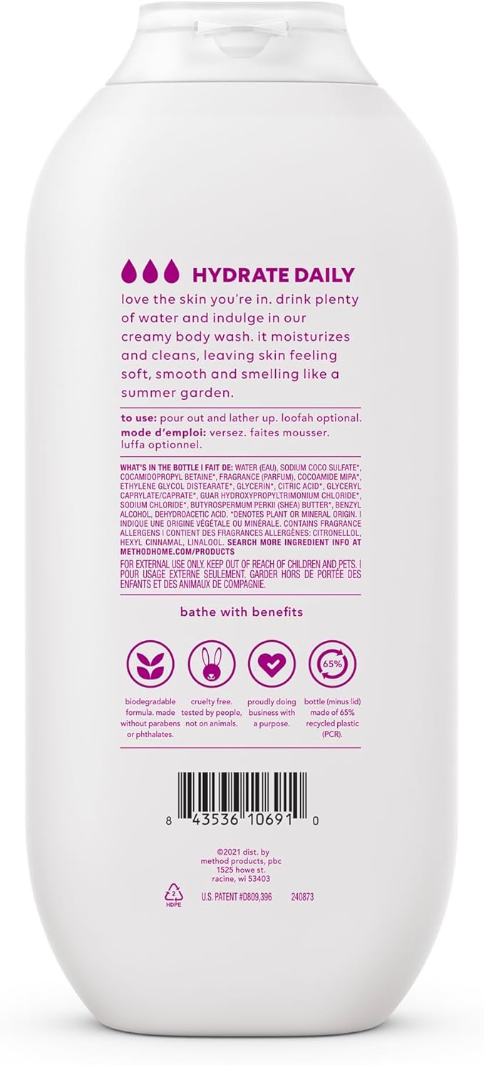 Method Body Wash, Magnolia, Paraben and Phthalate Free, 18 oz (Pack of 6)
