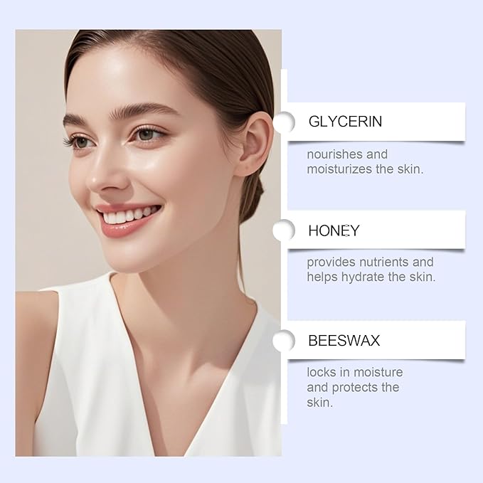 Grass Fed Honey & Tallow Balm -Beef Tallow Beeswax and Honey Moisturizer, Organic Beef Tallow Moisturizer for Face & Body Lotion Skin Care for Sensitive Skin