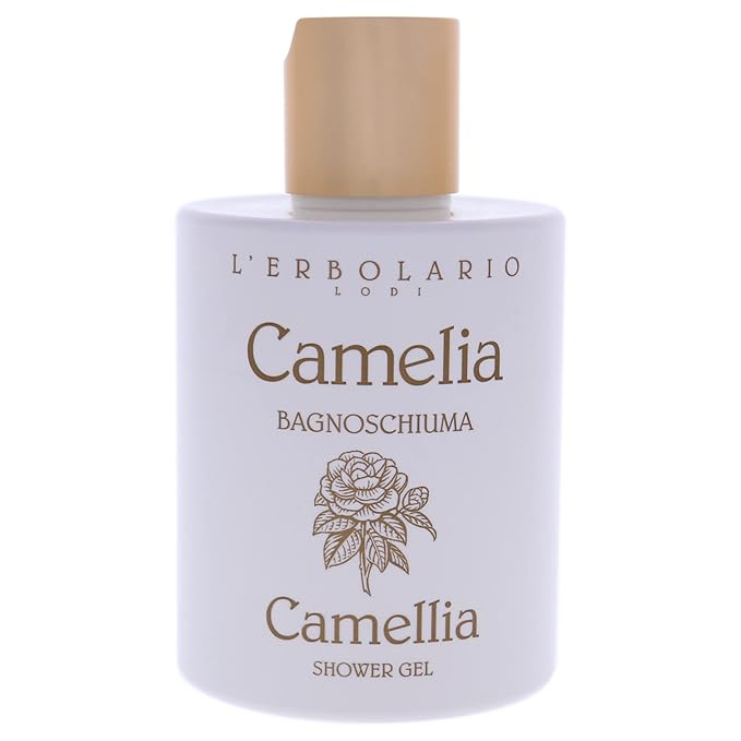 L'Erbolario Shower Gel – Antioxidant-Rich Moisturizing Body Wash – Firming and Soothing Body Soap with Floral Scent for Daily Use – Camellia - 10.1 oz