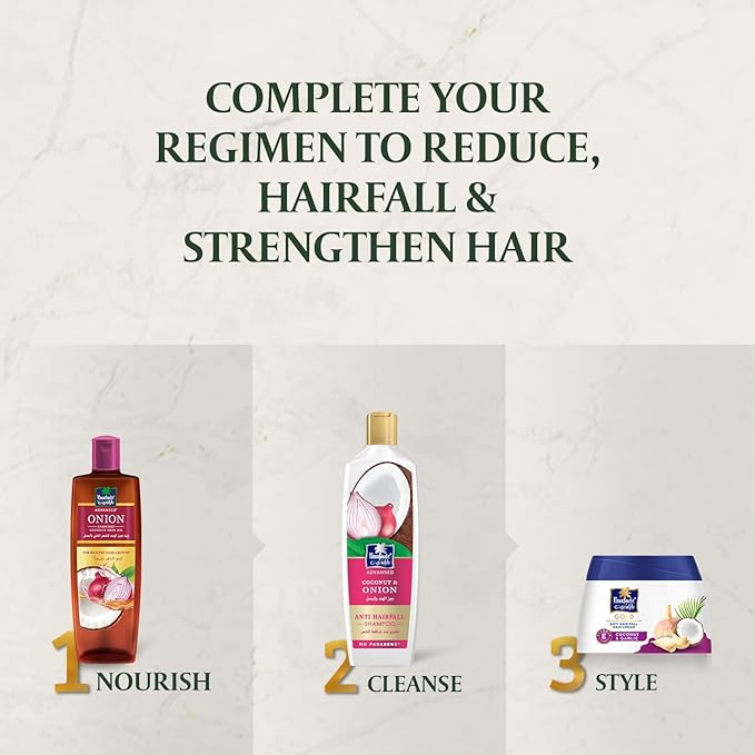 Parachute Advanse Coconut & Onion Shampoo | Strengthens Hair & Reduces Hairfall | 13.4 Fl oz | Pack of 2