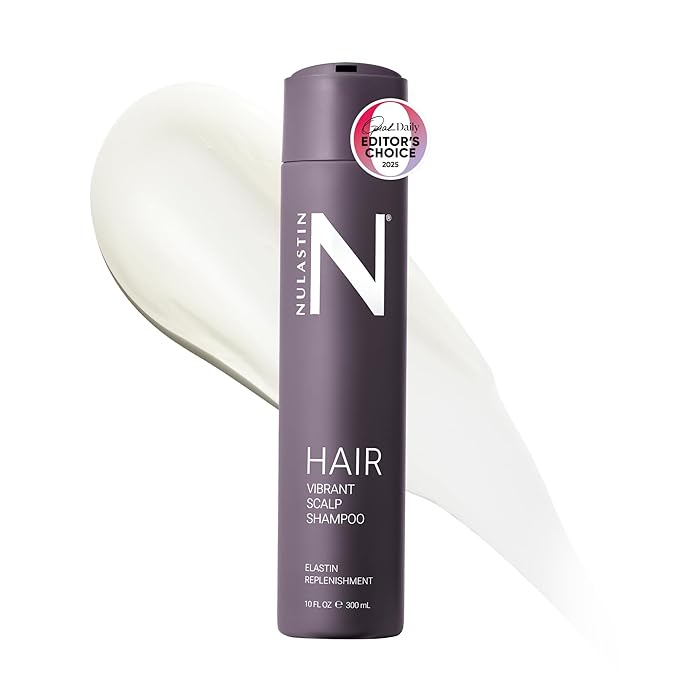 NULASTIN Vibrant Scalp Shampoo - Volumizing Shampoo for Fine Hair & Nourishing Scalp Care - Clinically Tested & Color Safe - Deliver Weightless Shine and Reduce Frizz & Breakage (10 Fl Oz)