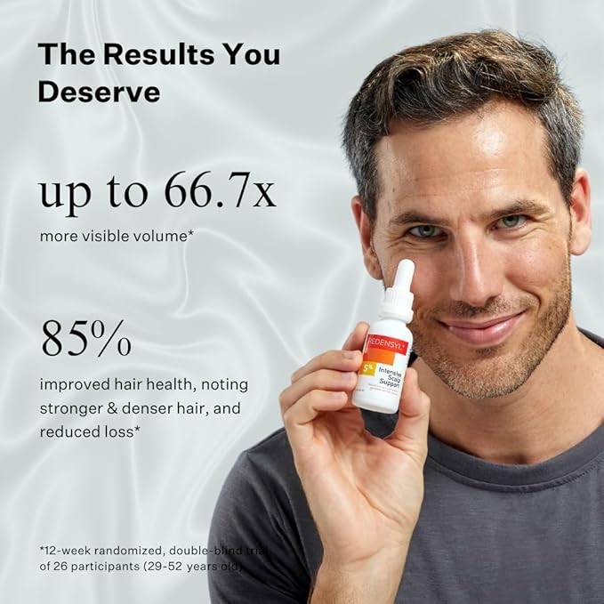 5% Redensyl Hair Growth Serum - Vegan Follicle Activator & Hair Thickening Serum for Men & Women's Hair Growth. Scalp & Hair Density Serum for Thicker, Fuller Hair Care