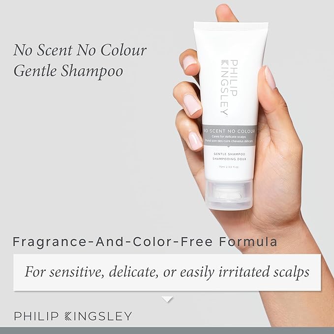 Philip Kingsley Scalp Care Discovery Collection - Includes No Scent No color Shampoo and Conditioner and Overnight Scalp Barrier Serum for Sensitive and Delicate Scalps