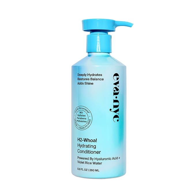 Eva NYC H2-Whoa Hydrating Conditioner, Inflused with Hyaluronic Acid and Voilet Rice Water, 8.8 fl oz