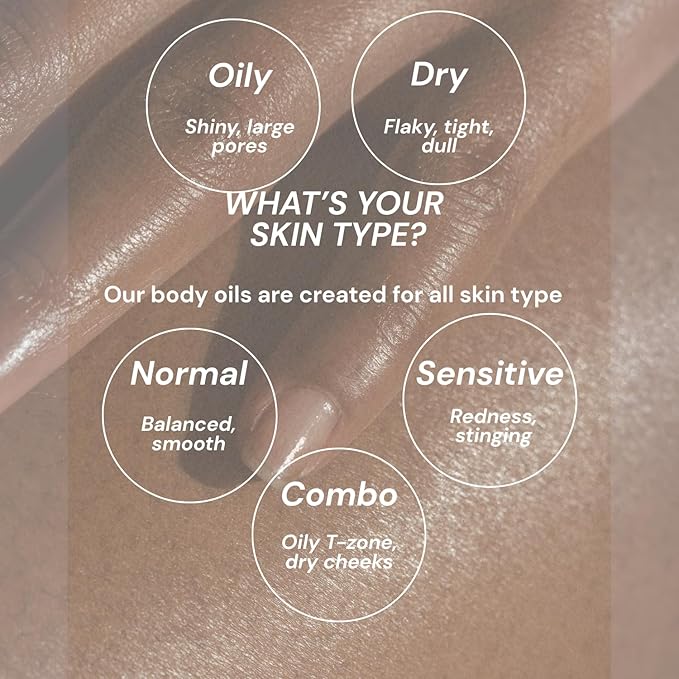 Nourishing After Shower Oil for Self Care & Radiant Skin | Face, Body & Hair Oil | Body Oil Blend For Sensitive Skin & Anti- Aging | Travel-Size | Rose, Sandalwood & Geranium Scent