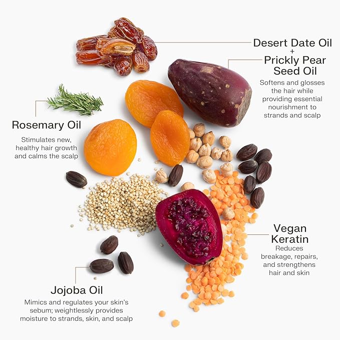 The Earthling Co. Hair & Body Oil - Promote Hair Growth, Strengthen & Moisturize All Hair Types - Helps Frizz & Damage with Natural Rosemary & Vegan Keratin For Dry Hair & Scalp (2.5 oz, Juniper Sage)