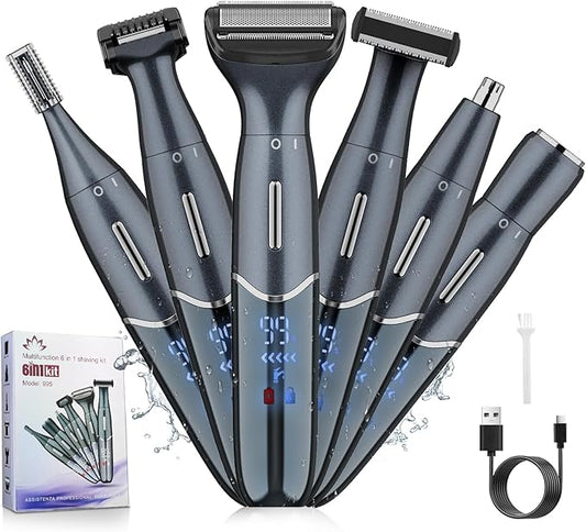 Manscape Ball Trimmer for Men,Body& Pubic Hair Trimmer and Groin Hair Shaver for Women & Men Pubic Hair, Private Area, Legs, Eyebrow,Face, Nose, Eyebrow, Body Hair Removal IPX5 Waterproof LED Display