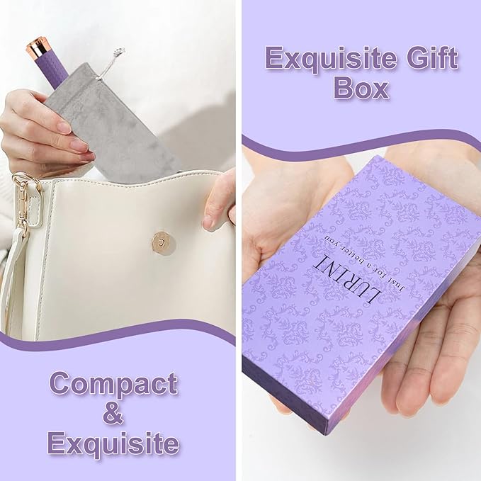 Facial Hair Remover for Women, Painless Rechargeable Hair Removal Device, Comes with 2 Replacement Heads, Portable Electric Shaver/Razors for Face, Chin, Upper Lip, arms (Orange)