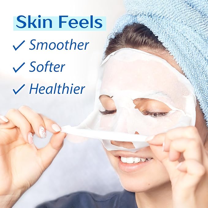 Ebanel 15 Pack Collagen Face Mask with Hyaluronic Acid, Vitamin C, Peptide, Aloe, Instant Brightening Hydrating Face Masks Skincare Korean Sheet Mask, Skin Firming, Lifting Anti Aging Facial Masks