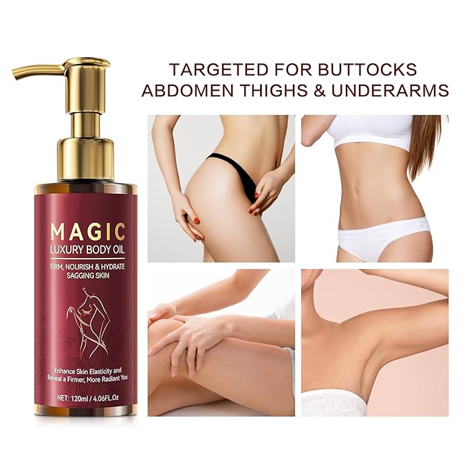 Magic Body Firming Oil, Magic Luxury Body Oil for Skin, Hydrating and Firming Body Oil for Full Body Use - Daily Nourishing Skin Oil, 120ML