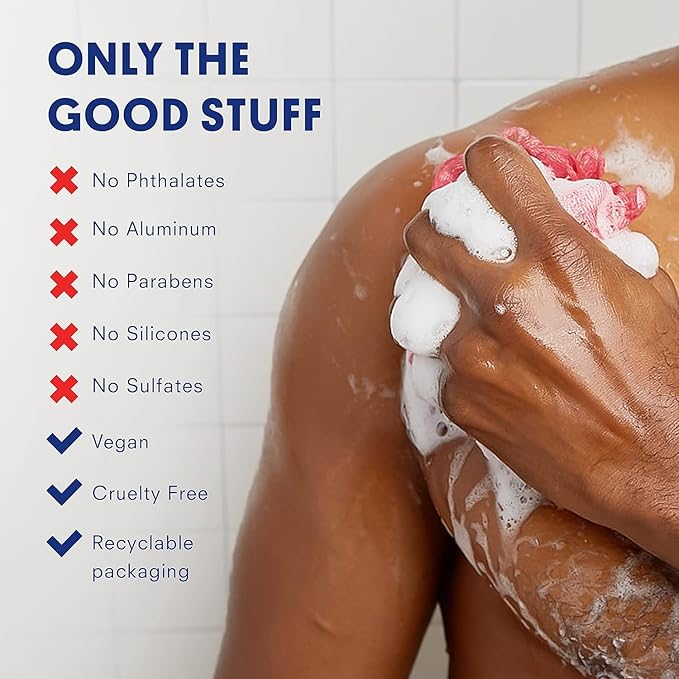 Huron Men’s Body Wash – Moisturizing Cleanser with Vitamin E, Coconut Oil & Witch Hazel | Sea Salt Scent | Deodorizes & Helps Reduce Skin Irritation | Vegan, Sulfate-Free, Cruelty-Free – 12.2 fl oz