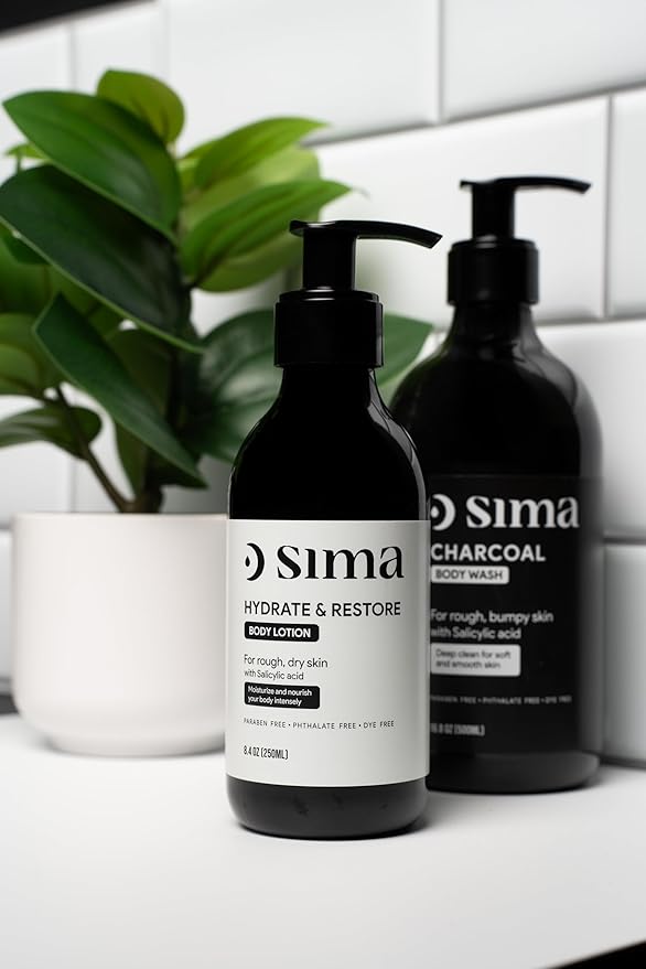 Sima - Body Lotion with Hyaluronic & Salicylic Acid 250ml - Hydrating Moisturizer for Smooth and Soft Skin - Fast Absorbing Formula with Vitamins and Natural Ingredients