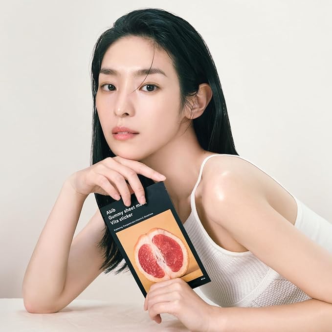 Abib Gummy Sheet Mask Vita Sticker(10 sheets) IBrightening & Soothing Sheet Mask with Niacinamide, Cica, Peptides & Vitamin Complex, Korean Skincare for Sensitive Skin