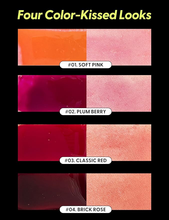 LIP My Tint Pack - Korean Lip Stain Peel Off Pack | Kiss-Proof Korean Lip Tint Long Lasting Lipstain Marker | Waterproof Lip Stain Peel Off Lipstick (02. Plum Berry, 0.50 Fl Oz)