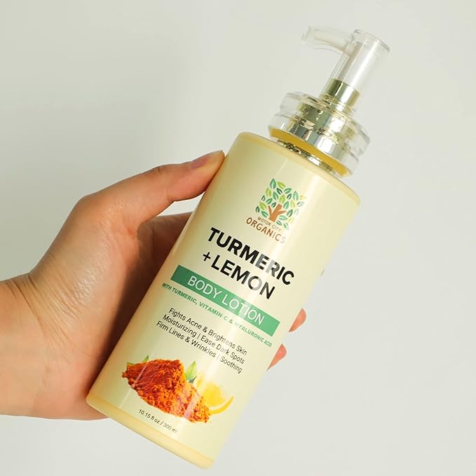 Motor City Organics' Turmeric Citrus Grove. Body Lotion – 10.2 Oz Bottle