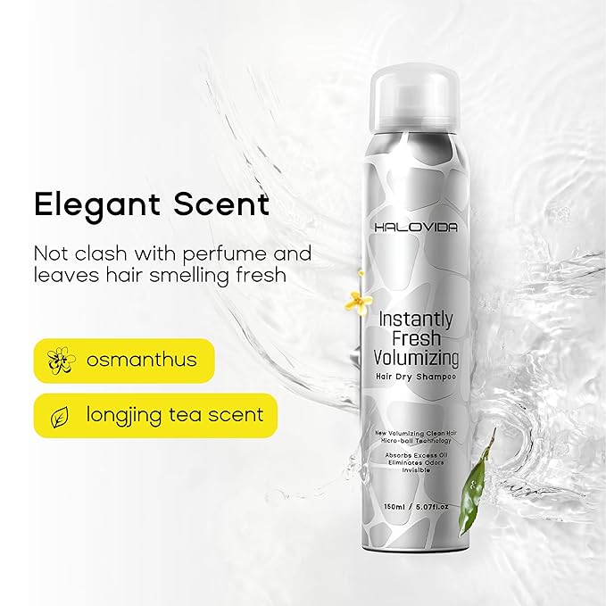 Dry Shampoo for Women, Dry Scalp Shampoo Spray for Dark Hair Leaves No White Residue, Absorb Oils, Volumizing & Refresh Hair for 72 Hours, 5.07 Fl Oz (Pack of 3)