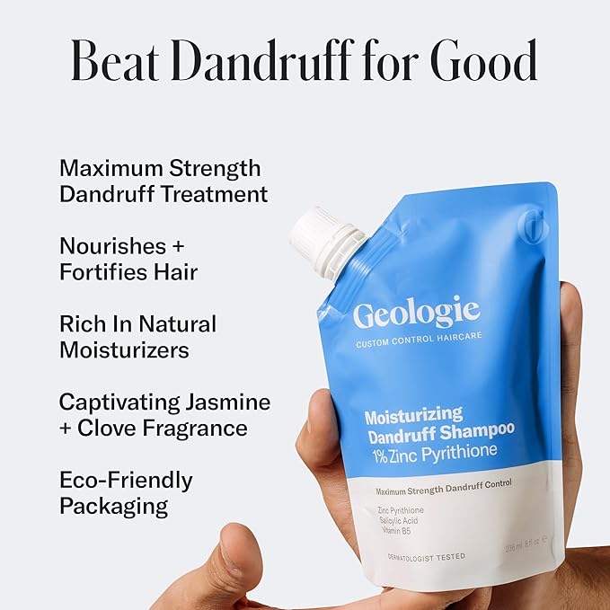 Geologie Moisturizing Dandruff Shampoo - 1% Zinc Pyrithione