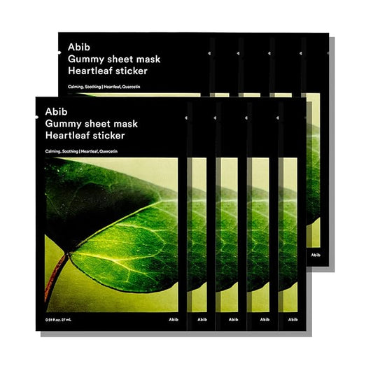Abib Gummy Sheet Mask 10 Sheets Heartleaf (Soothing)