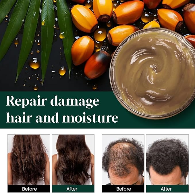 Quorra Raw Batana Oil for Hair Growth 100% Natural Organic Hair Oil from Honduran for Thick and Strong Natural Hair,Unrefined Cold Pressed Cosmetic Scalp Mask for Men & Women