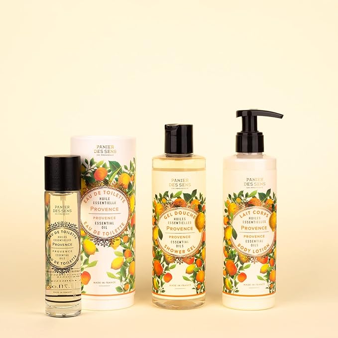 Panier des Sens – Provence Hand & Body Lotion for Dry Skin - Hydrating Body Cream for Women - Nourishing Fluid Body Moisturizer Shea Butter & Olive Oil - 97% Natural Ingredients Body Care - 8.45 Floz