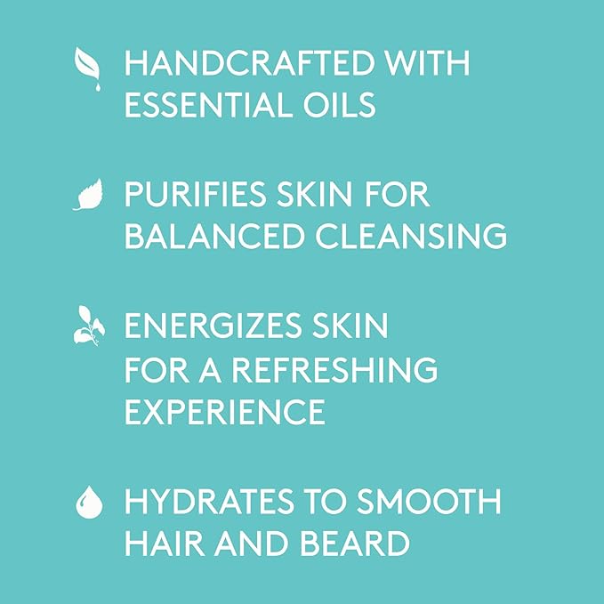 Barrel and Oak - All-In-One Body Wash, Men's Body Wash, Men's Soap for Hair, Face, & Body, Refreshing & Balanced Cleanser, Oil-Based(Black Oak, 16 oz)