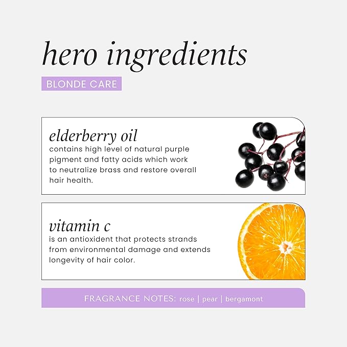 HASK BLONDE CARE 1 Shampoo + 1 Conditioner Set for Blonde Hair, Vegan, Color Safe, Gluten-Free, Sulfate-Free