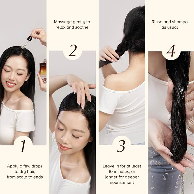 D'Cherlane Goodness Hair Oil – Hair Growth & Deep Scalp Treatment with Rosemary, Argan, Castor, & Coconut Oils For All Hair Types - Verde Harmony Edition (3.4 Fl Oz (Pack of 1))