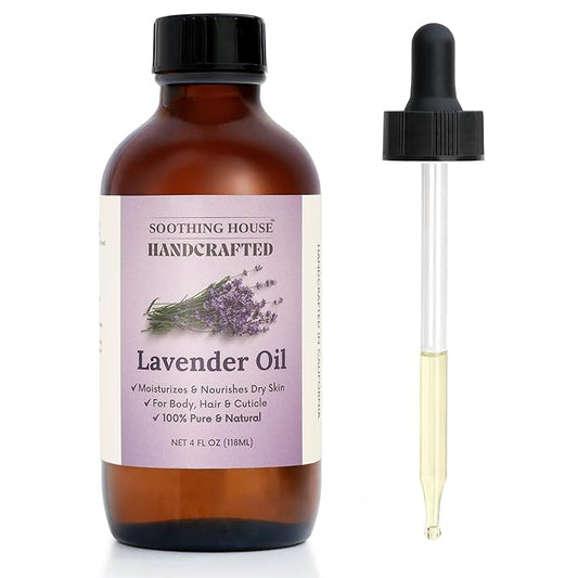 Lavender After-Shower Moisturizing Body Oil with Fractionated Coconut Oil, Vitamin E, Radiant Looking Glow and Skin Hydration, Instant Absorption, Body, After-Shower oil, 4 Ounces