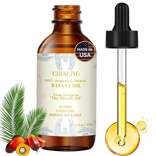 Batana Oil for Hair Growth -100% Pure & Natural Cold Pressed Hair Oil - Made In USA - for Hydrating & Repairing Dry, Stimulates Hair Growth, Moisturizes Hair & Scalp, Prevents Split Ends - 2 FL OZ