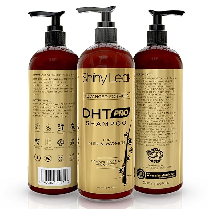 DHT Pro Shampoo Advanced Formula with Procapil and Capixyl, DHT Blockers and Natural Extracts, Anti-Thinning Shampoo for Men and Women, Revitalizes Scalp, Stimulates Follicles for Thicker Fuller Hair
