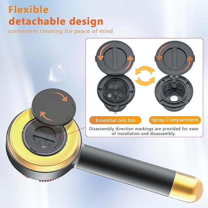 3 in 1 Electric Scalp Massager and Hair Oil Applicator, Hair Massager Scalp Applicator Brush for Hair Growth, Advanced Scalp Care Brush for Hair Oiling