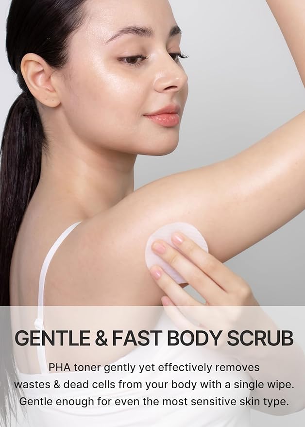 celimax ONE STEP Body Brightening Pad | with Green Tea & White Truffle, For Armpit Under Arm, Knee & Elbow, Dark Spot & Skin Pigmentation, Exfoliating, Hydrating Body Scrub,110ml (60 pads)