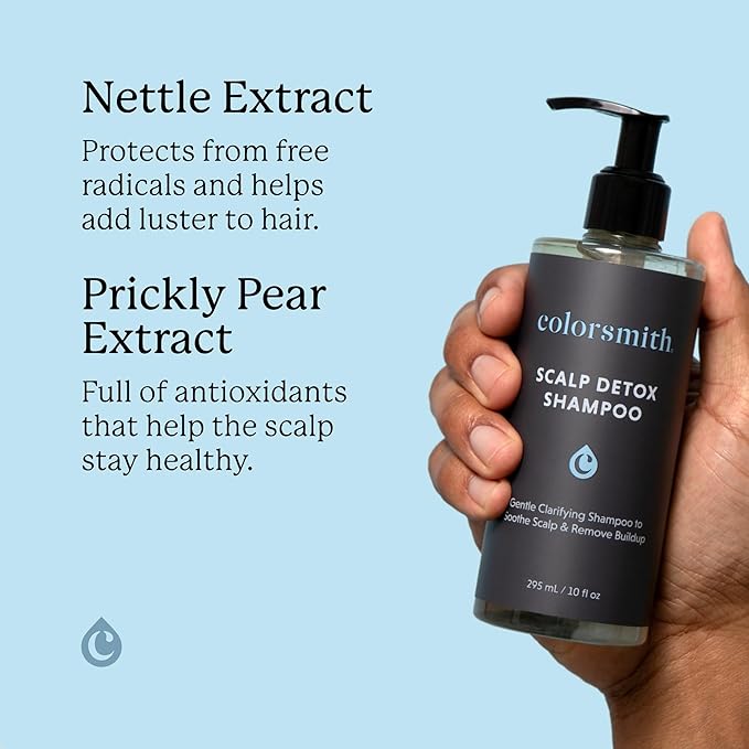 Scalp Detox Shampoo, Clarifying Treatment with Nettle and Prickly Pear Extract, 10 fl oz