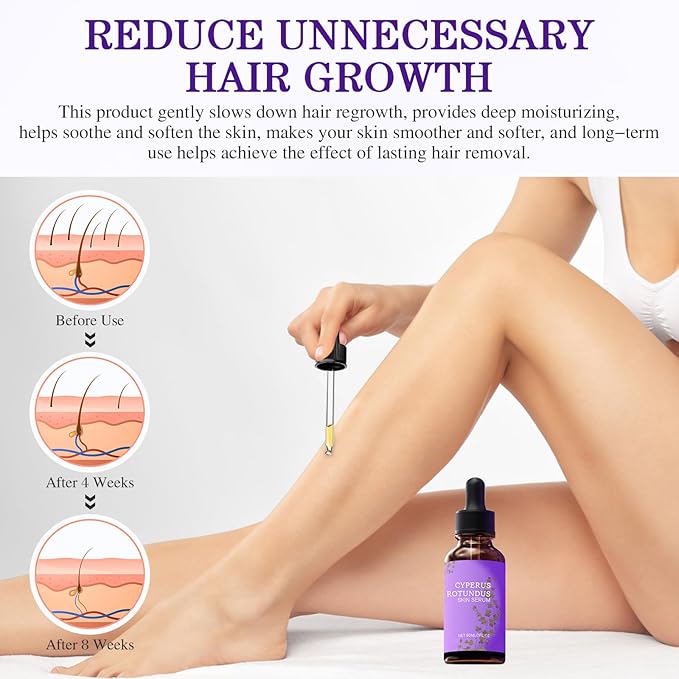 Cyperglow - Cyperus Rotundus Skin Serum, Natural Organic Cyperus Rotundus Oil, Lightweight Soothing Body Oil, Natural Soothing and Gentle (1 PC)