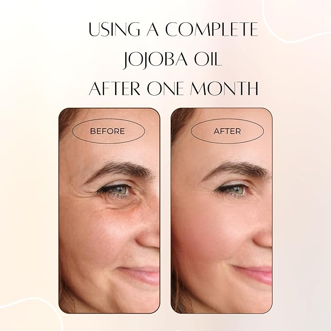 Jojoba Oil with Vitamins A and E – Deep Hydration & Repair | Lightweight, Non-Greasy Face and Body Oil | Antioxidant-Rich Skincare for Soft, Radiant Skin | 60ml