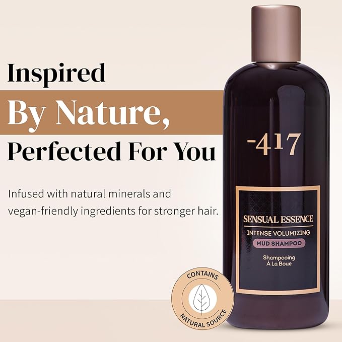 -417 Dead Sea Catharsis Mud Shampoo - Treat Scalp & Hair for Healthy Shiny Hair - Repair Sun Damages - with Avocado Oil and Vitamin E - Perfect for Dry Scalp - 100% Vegan 349.8 ML