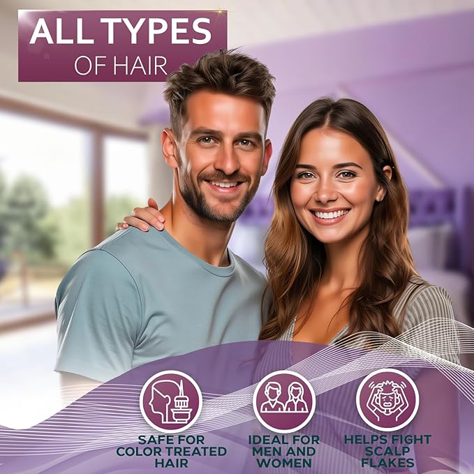 Color Safe Shampoo and Conditioner Set - For Protecting Dyed and Treated Hair Against Fading - Sulfate and Paraben Free, Anti Fade, Moisturizing Care Products to Protect Women and Men - With Rosemary