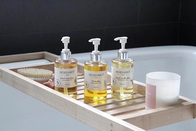 Honey Glaze Edible Massage Oil, 8.5 oz | Kissable Body Oil with Sweet Honeycomb & Natural Oils | Non-Sticky, Moisturizing, Doubles as Aromatherapy Body Oil & Couples Gift