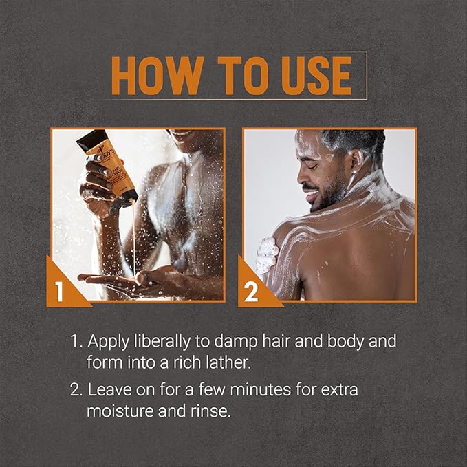 Woody's Hair and Body Wash for Men – 2-in-1 Cleanser & Body Wash, Deep Cleansing, Hydrating, Refreshing Scent, Sulfate-Free, 10 fl oz, 1 Pack