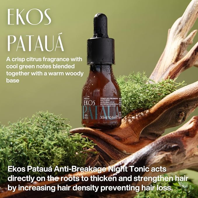 natura Ekos Patauá Anti-Breakage Night Tonic - Accelerate Growth & Strengthen Hair - Increase Density & Prevent Hair Loss - Vegan Hair Care - Brazilian Beauty Secrets - Hair Care 30ml