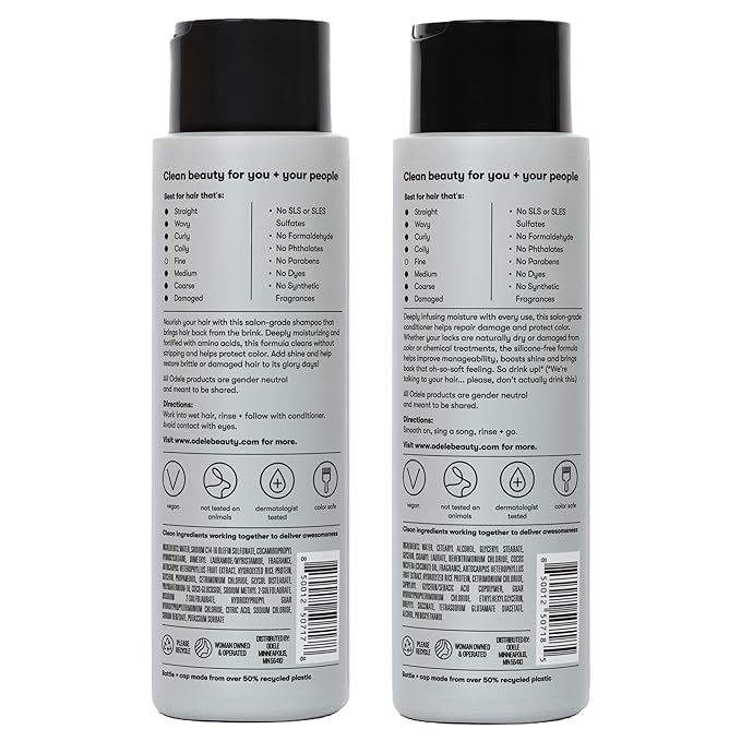 Moisture Repair Sulfate-Free Shampoo & Conditioner Set, for Intense Hydration to help Restore and Nourish Dry or Damaged Hair, 13 Fl Oz Each (2-Pack)