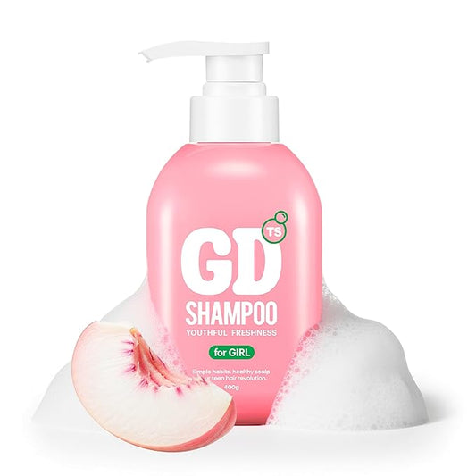 TS GD Shampoo for Teens | Korean Anti-Dandruff Shampoo for Oily & Itchy Scalp | Fruity Allergy-Free Scent | Sulfate-Free Gentle Hair Care (14.1 Oz)