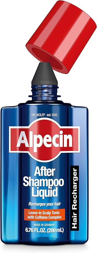 Alpecin After Shampoo Caffeine Liquid 6.76 fl oz (Pack of 3) I Topical Solution for Men's Thinning Hair I Promotes Natural Hair Growth I Sulfate Free with Concentrated Caffeine